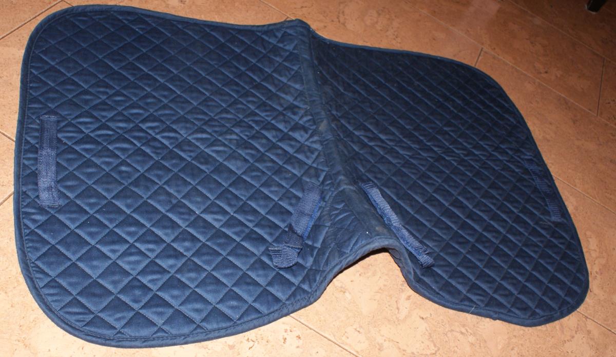 Mooi katoenen shabrak donk. blauw